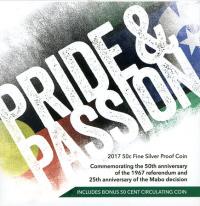 Image 1 for 2017 50c Fine Silver Proof Coin - Pride and Passion