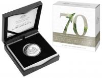 Image 1 for 2017 Fifty Cent Proof - Queen Elizabeth II 70th Wedding Anniversary