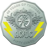 Image 1 for 2018 ACDC 50c Coloured Uncirculated Coin