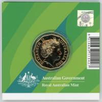 Image 3 for 2018 Australian Commonwealth Games Gold Plated Fifty Cent