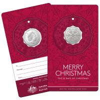 Image 3 for 2019 50c Uncirculated Coin Set - The Twelve Days of Christmas - 5 Different Colours