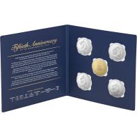 Image 2 for 2019  50th Anniversary of the Dodecagon 50c Coin 5 Coin Set