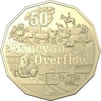 Image 2 for 2020 50c Uncirculated Coin Treasured Australian Poetry Banjo Paterson - Clancy of the Overflow