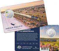 Image 1 for 2020 Coloured Fifty Cent Coin - Indian Pacific 