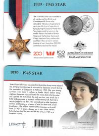 Image 1 for 2017 Legends of the ANZACS - 1939-1945 Star