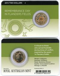 Image 1 for 2015 $2 Remembrance Day In Flanders Fields