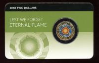 Image 1 for 2018 $2 Lest We Forget Eternal Flame - DCPL Card