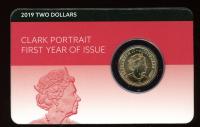 Image 1 for 2019 Clark Portrait First Year of Issue $2.00 on DCPL Card