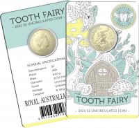 Image 1 for 2021 $2 Tooth Fairy UNC Coin on Card