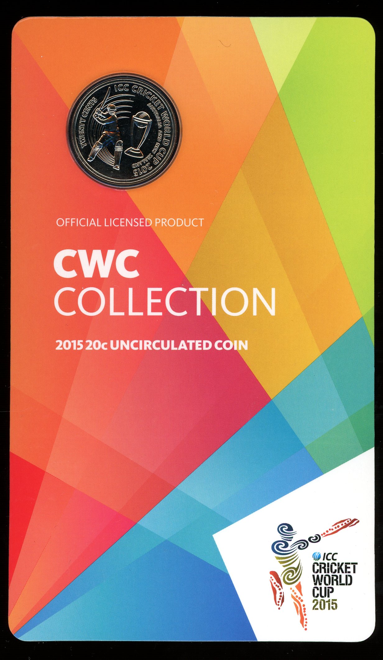Thumbnail for 2015 ICC Cricket World Cup Twenty Cent Coin