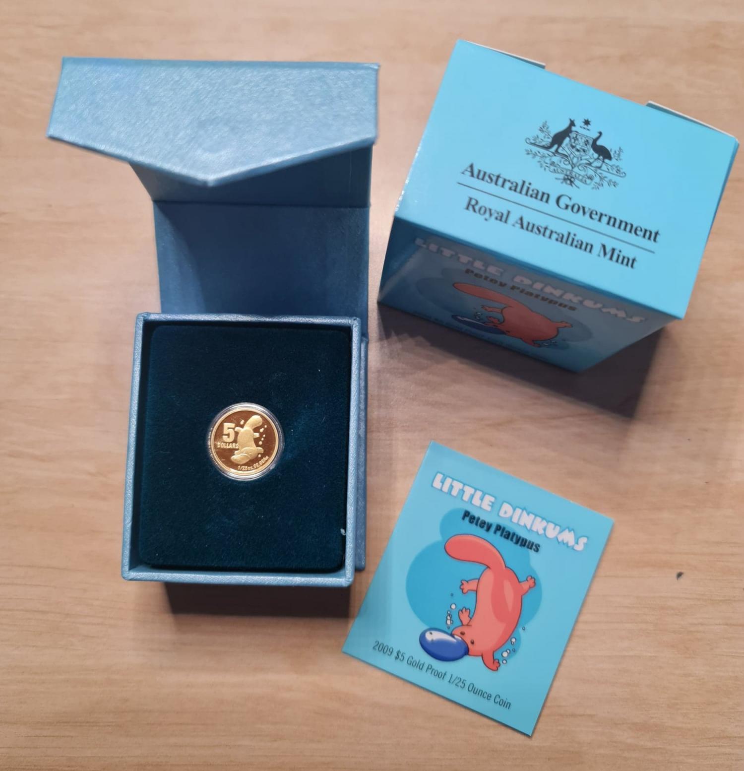 Thumbnail for 2009 Little Dinkums - Petey Platypus $5 Gold Proof