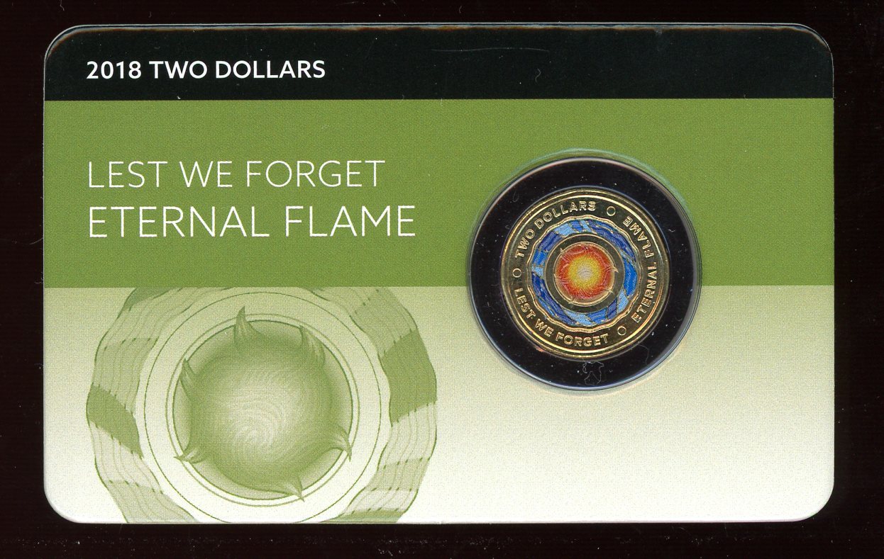 Thumbnail for 2018 $2 Lest We Forget Eternal Flame - DCPL Card